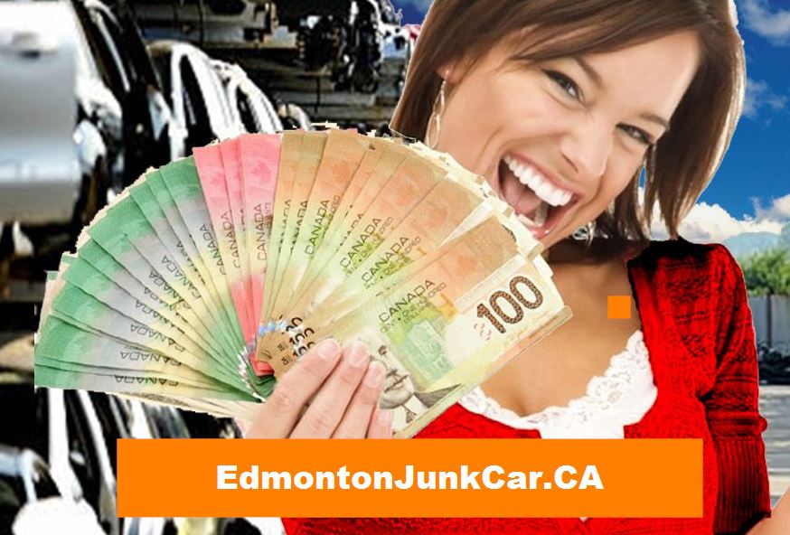 Lady With Canadian Dollars in Hand for Used Car